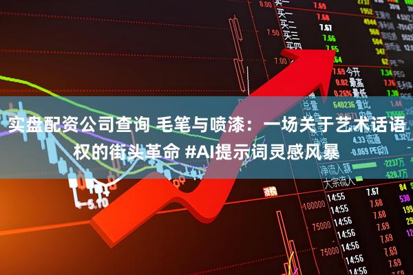 实盘配资公司查询 毛笔与喷漆：一场关于艺术话语权的街头革命 #AI提示词灵感风暴